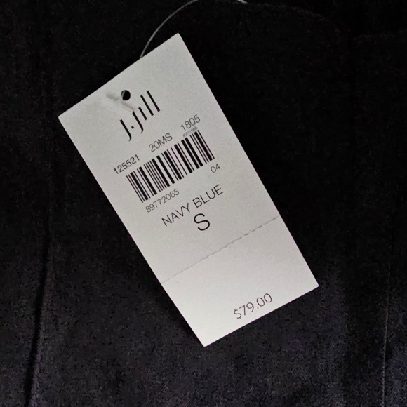 J. Jill Linen Stretch Pull On Pants color Navy Blue - Picture 8 of 11